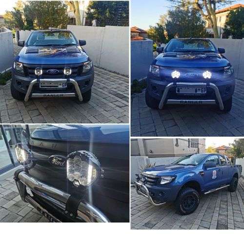 AfriBush 4x4 Spotlight For SUV 7` - 75W LED - Day Time Running + Wiring Kit
