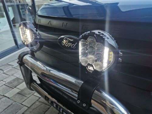 4x AfriBush 4x4 Spotlights 7` 75W LED - Day Time Running + 4 Terminal Relay