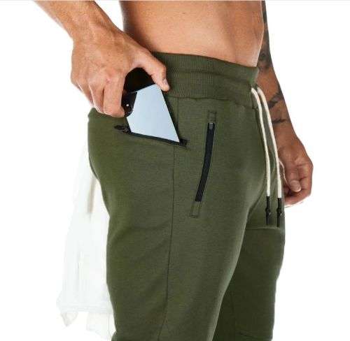 APEY Joggers For Men Stretchy Slim Fit Tracksuit Pants Sweatpants For Men - Green - XL