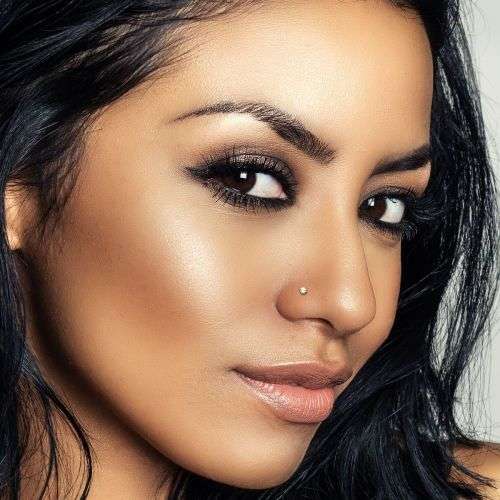 Nose Studs With Rhinestone - Nose Rings Nose Piercing Pin Body Jewelry - 24 Piece - White