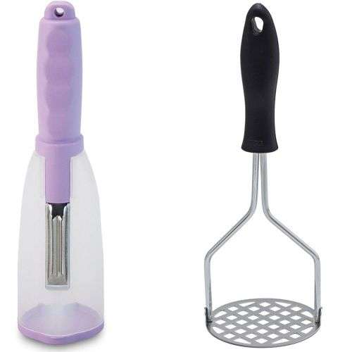 Potato Masher + Peeler With Container - Mash Making Kit
