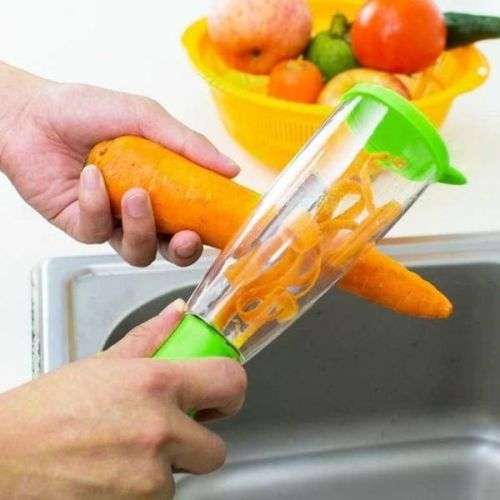 Potato Masher + Peeler With Container - Mash Making Kit