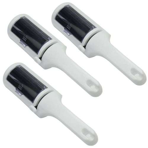 Lint Roller Pet Hair Remover Reusable Dog Hair Scrubbing Brush - Pack Of 3