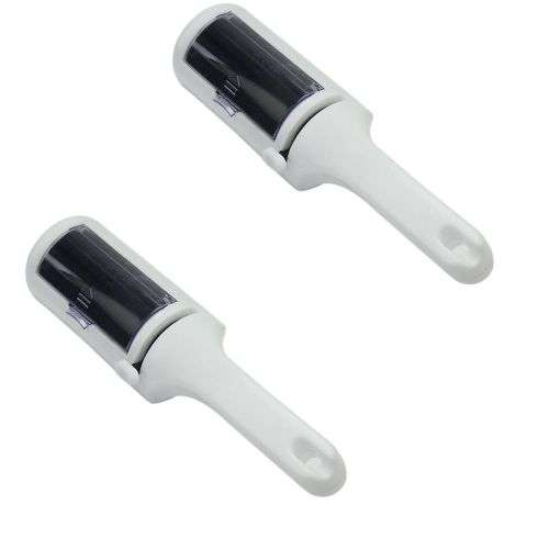 Lint Roller Pet Hair Remover Reusable Dog Hair Scrubbing Brush - Pack Of 2