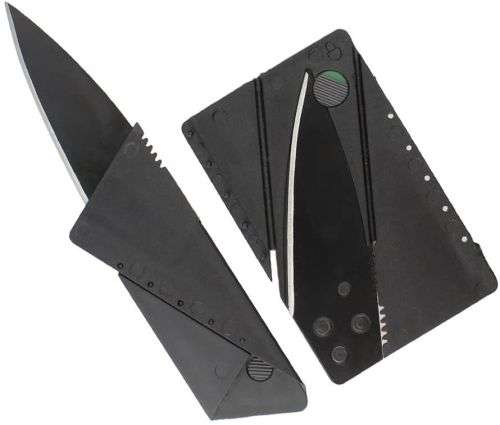 Baellerry - Wallets For Men PU Leather Bi-Fold Wallet and Card Knife - D9169Paris - Black