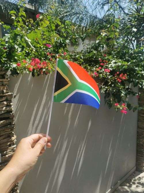 South African Stick Flags x 50 an 1 South African National Flag 0.9 x 1.5m