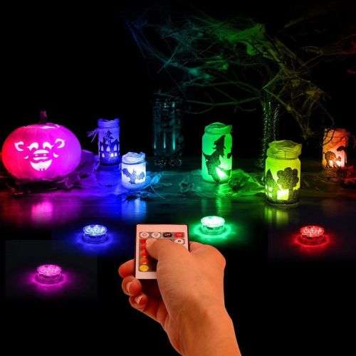 Remote Control Waterproof Submersible LED Light with Timer Function