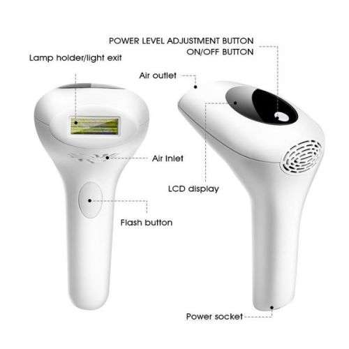 Permanent Hair Removal  IPL Laser  900 000 Flashes