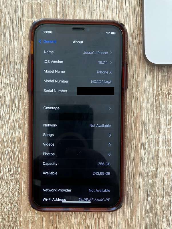 iPhone X 256 Gb Silver