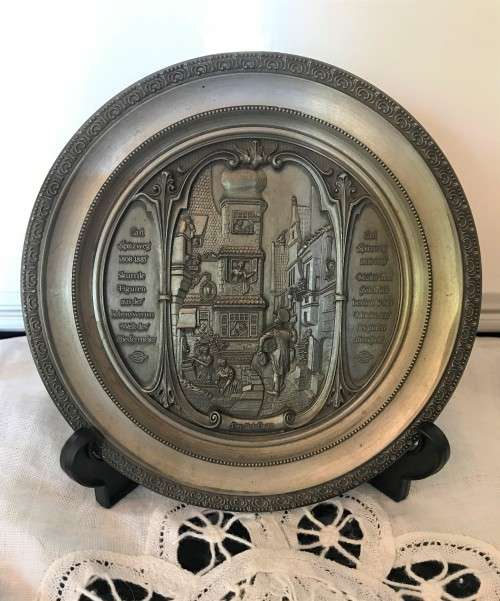 Vintage WMF Zinn pewter plate