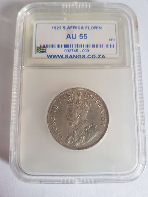 1923 S.AFRICA FLORIN AU55