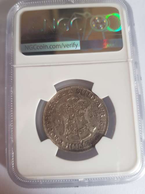 1933 S.AFRICA 2 SHILLINGS VF 35