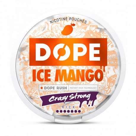DOPE Ice Mango Crazy Strong Nicotine Pouches x 22