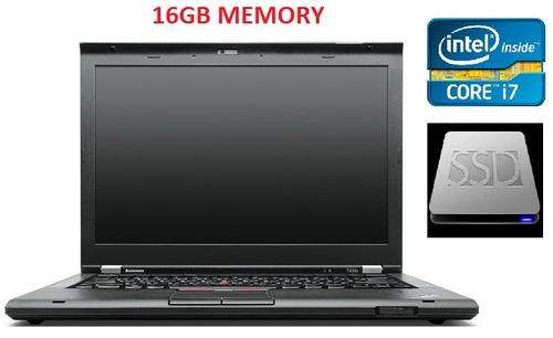 *HUGE SPEC**LENOVO THINKPAD T430s**CORE i7 2.9GHz**16GB RAM**256GB SSD**WIN7**WARRANTY**