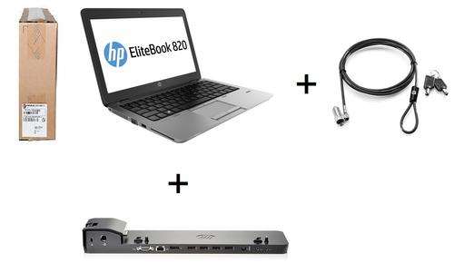 **LAST ONE LEFT**BRAND NEW SEALED IN BOX**4th Gen**HP Elitebook 820 + Docking Station + HP Lock**