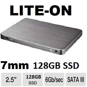 128GB SSD 2.5" HDD SATA 6.0 Gbps Liteon LITE-ON 2.5" 7mm LCT-128M3S (Removed from new Laptop)