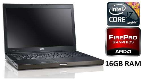 **EXCELLENT**DELL PRECISION M4700**Quad Core i7, 16GB, 256GB SSD + 320GB HDD, DVD RW, FIREPRO M4000*