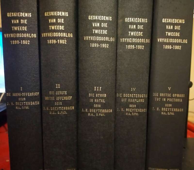 Geskiedenis van die 2de Vryheidsoorlog 1899-1902 Volumes 1-5