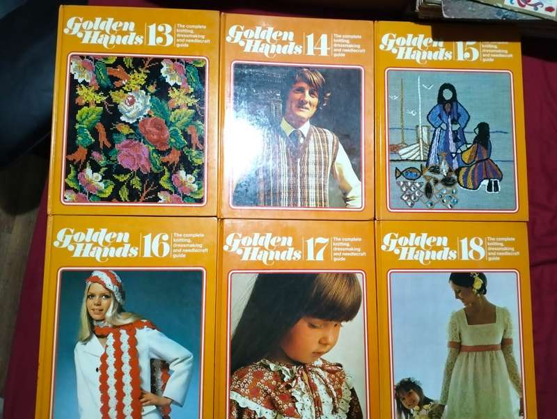 GOLDEN HANDS VOL 1-18 THE COMPLETE KNITTING, DRESSMAKING AND NEEDLECRAFT GUIDE
