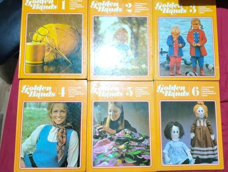 GOLDEN HANDS VOL 1-18 THE COMPLETE KNITTING, DRESSMAKING AND NEEDLECRAFT GUIDE