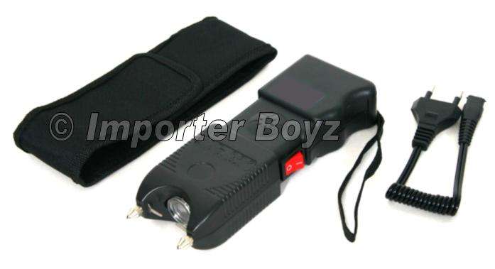 2 Million Volts Heavy Duty Stun Gun + Siren - Rechargeable Unit
