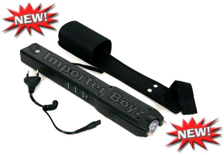 802 - 3 Million Volts Stun Gun + Siren - Rechargeable Unit