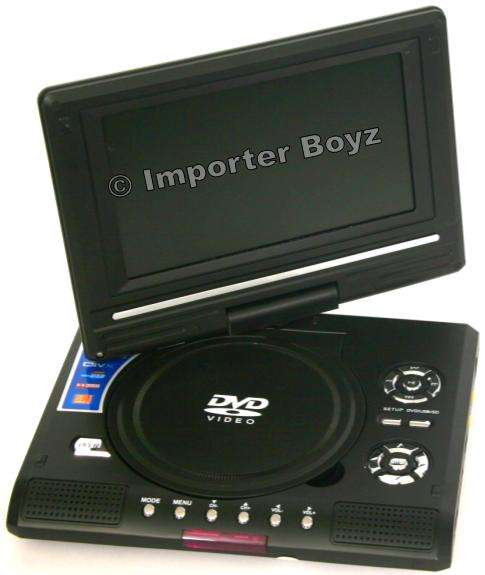 7.5 " Portable Swivel DvD with TFT LCD Screen / TV Player