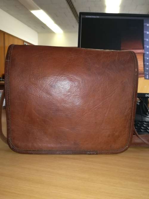 Genuine Leather Mens Messenger Bag