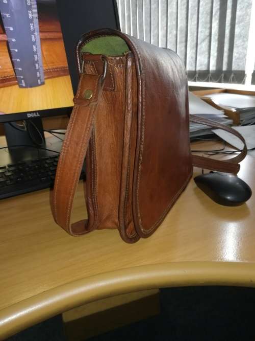 Genuine Leather Mens Messenger Bag