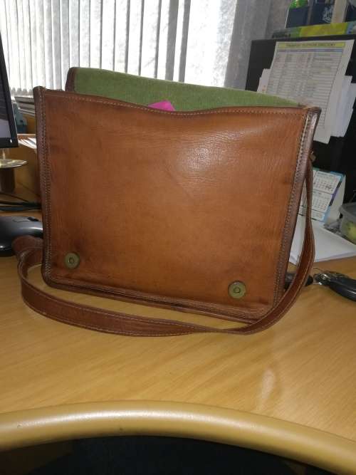 Genuine Leather Mens Messenger Bag