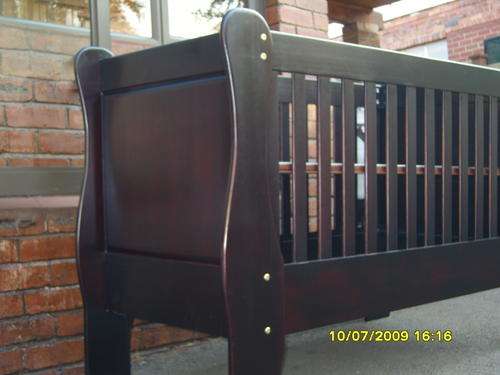Sleigh Cot (SOLID SALIGNA ) Brand New Convert to Junior Bed later