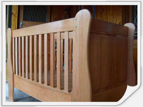 Sleigh Cot (SOLID SALIGNA ) Brand New, Convert to Junior Sleigh Bed later