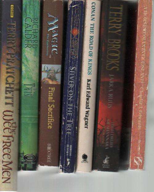 (1fantasy) 7 Fantasy  - Terry Pratchett, terry Brooks, Magic The Gathering plus