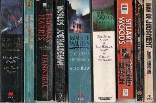 (33thriller) 9 Thriller/General Books- Minette Walters,Alfred Hitchcock,Thomas Harris, Scholefield