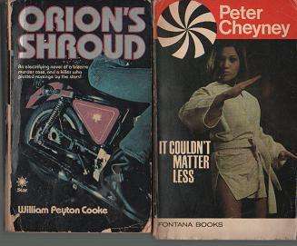 Orion's Shroud by William Peyton Cooke plus free  - It Couldn't Matter Less by Peter Cheyney