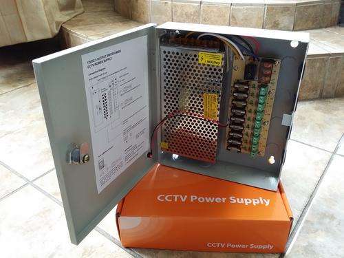 9 channel lockable power supply for CCTV security cameras