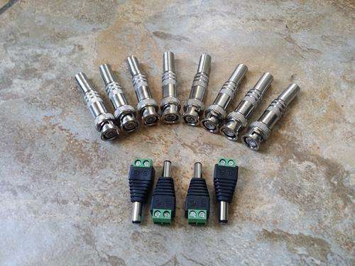 4 Camera Connector Kit Includes 8 x BNC and 4 x DC Connectors