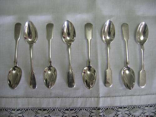 Russian silver teaspoons by Sazikov (1862)- REDUCED