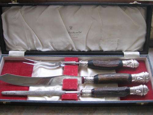 Staghorn carving set