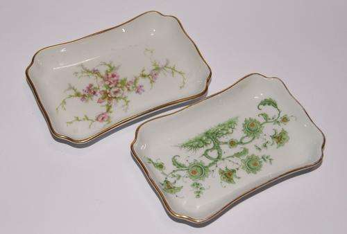 TWO DELICATE HAVILAND LIMOGES SWEETS DISHES