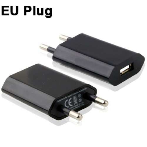 USB 5V 1A Compact AC Wall Charger (charges smartphones, iPods, iPhones, Kindle, Blackberry etc.)