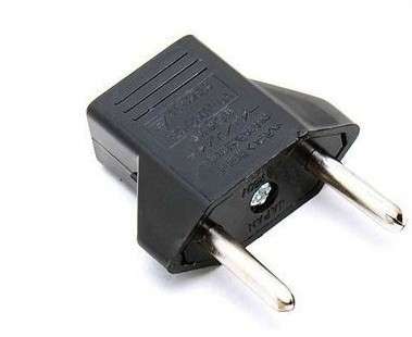 US to South Africa (SA) and EU Plug Travel Adapter Converter (2-prong)