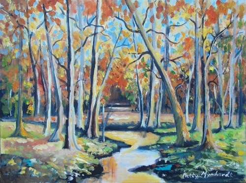 Painting by Patty Mynhardt "Forest Blue"