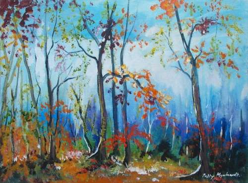 Painting by Patty Mynhardt "Forest Blue"