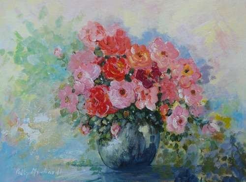 Painting by Patty Mynhardt "Roses" CRAZY WEDNESDAY SPECIAL