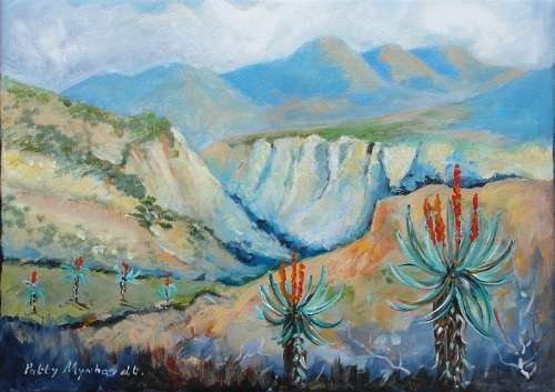 Painting by Patty Mynhardt "Kaapse Huisies" Crazy Wednesday Special