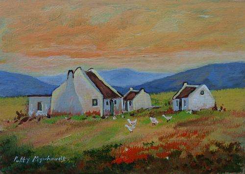 Crazy Special...Bids start with R1.00!!! Genuine Acrylic Painting by Patty Mynhardt "Village"