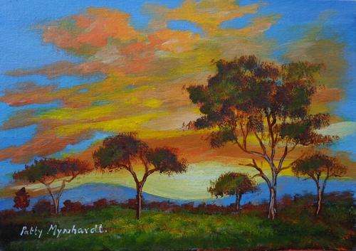 Crazy Special...Bids start with R1.00!!! Genuine Acrylic Painting by Patty Mynhardt "Sunset"