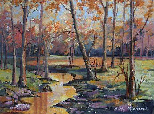 Special !!! Bids start with R1.00 !!!! Painting by Patty Mynhardt "Woodlands"