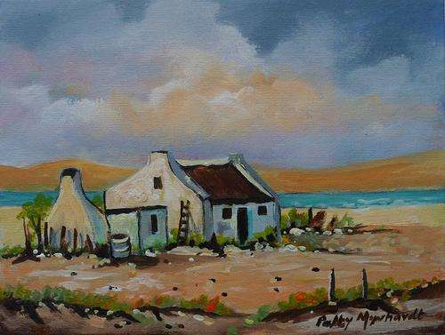 Special !!! Bids start with R1.00 !!!! Painting by Patty Mynhardt "Home"